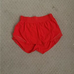 lululemon athletica Vibrant Red Athletic Shorts